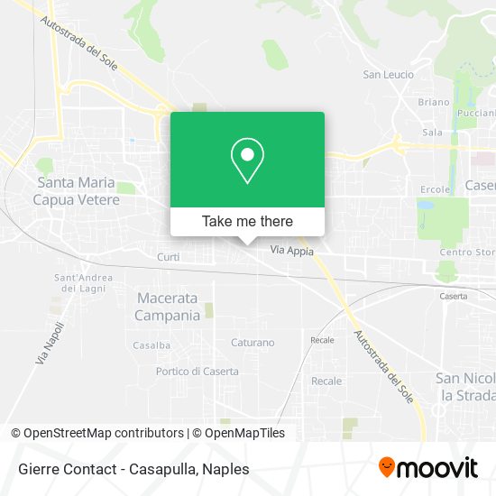 Gierre Contact - Casapulla map