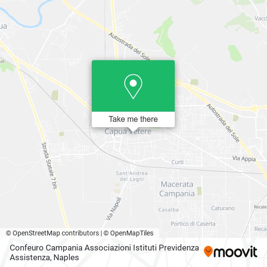 Confeuro Campania Associazioni Istituti Previdenza Assistenza map