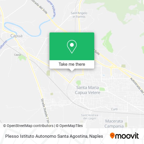 Plesso Istituto Autonomo Santa Agostina map