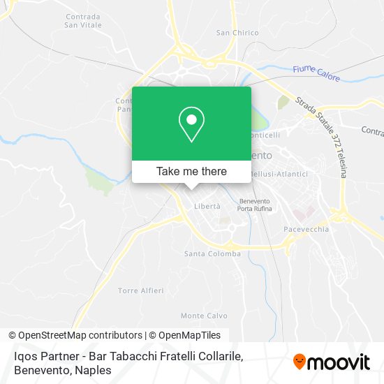 Iqos Partner - Bar Tabacchi Fratelli Collarile, Benevento map