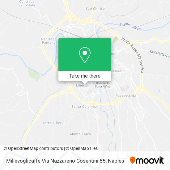 Millevoglicaffe Via Nazzareno Cosentini 55 map