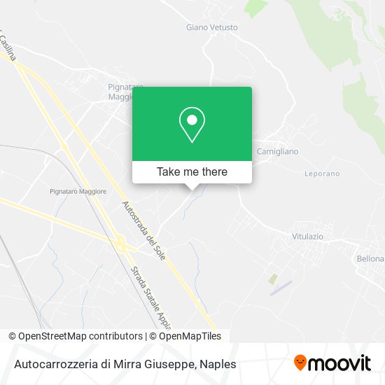Autocarrozzeria di Mirra Giuseppe map