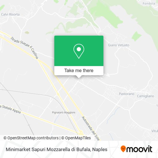 Minimarket Sapuri Mozzarella di Bufala map