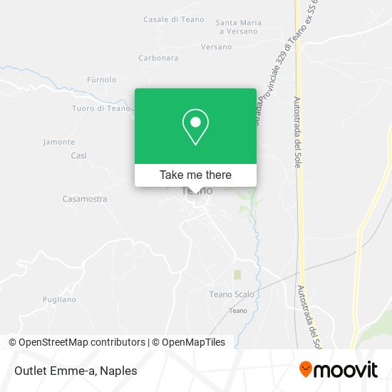 Outlet Emme-a map