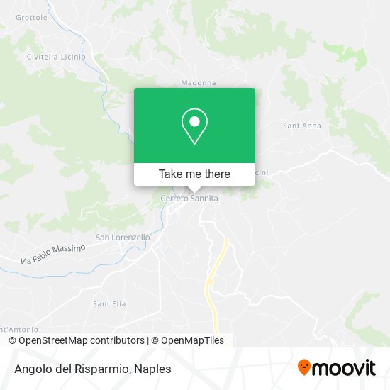 Angolo del Risparmio map