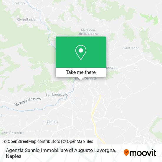 Agenzia Sannio Immobiliare di Augusto Lavorgna map