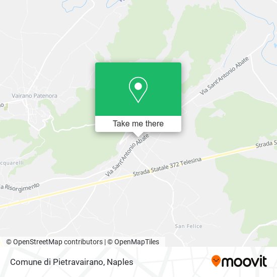 Comune di Pietravairano map