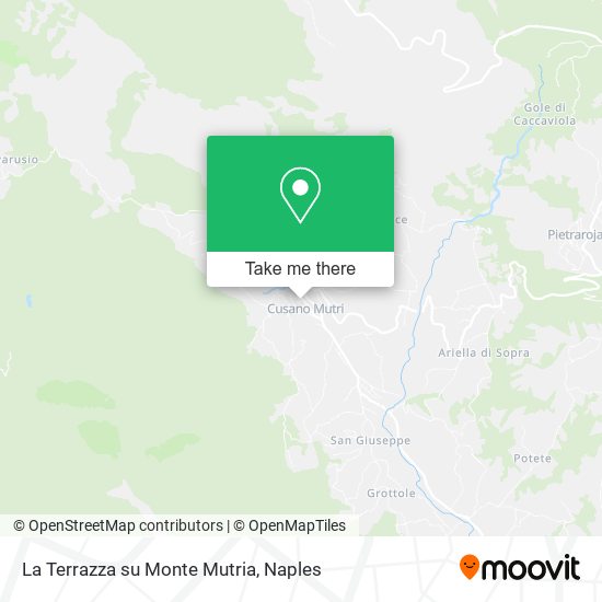 La Terrazza su Monte Mutria map