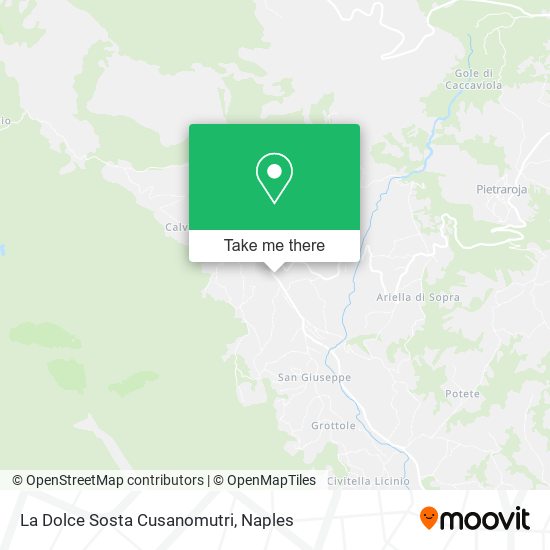 La Dolce Sosta Cusanomutri map