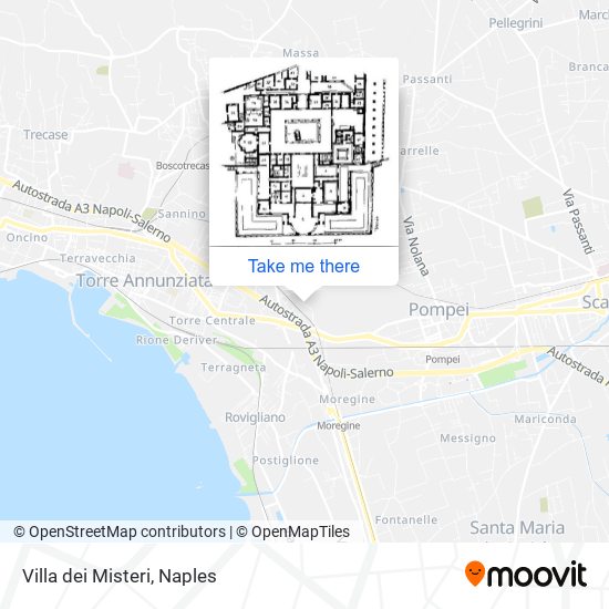 Villa dei Misteri map