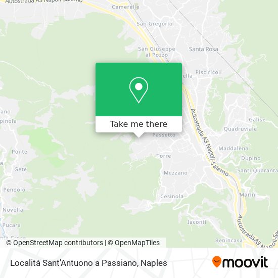 Località Sant'Antuono a Passiano map