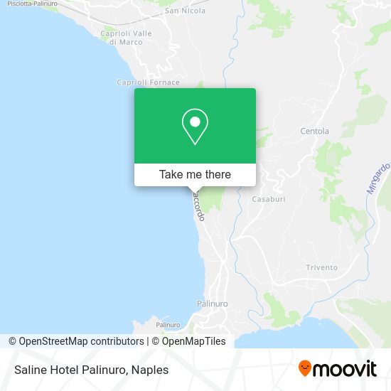 Saline Hotel Palinuro map