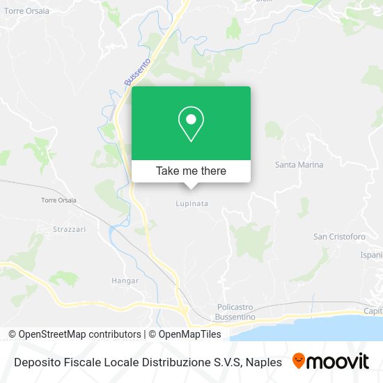 Deposito Fiscale Locale Distribuzione S.V.S map