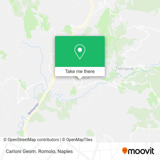 Carloni Geom. Romolo map