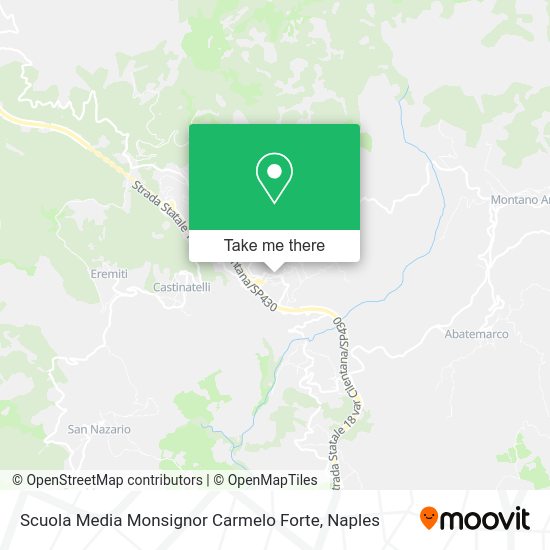Scuola Media Monsignor Carmelo Forte map