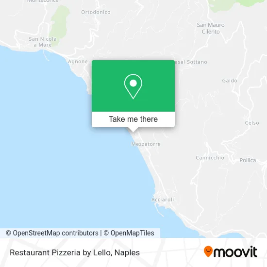 Restaurant Pizzeria by Lello map