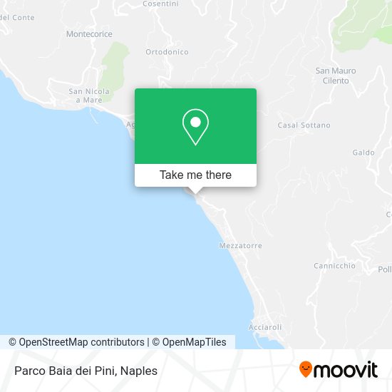 Parco Baia dei Pini map