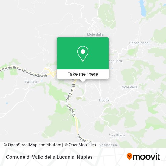 Comune di Vallo della Lucania map