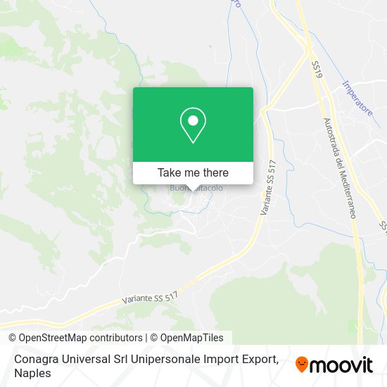Conagra Universal Srl Unipersonale Import Export map