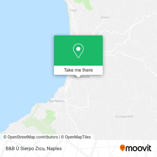 B&B Ù Sierpo Zicu map
