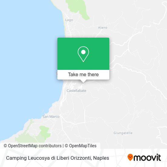Camping Leucosya di Liberi Orizzonti map