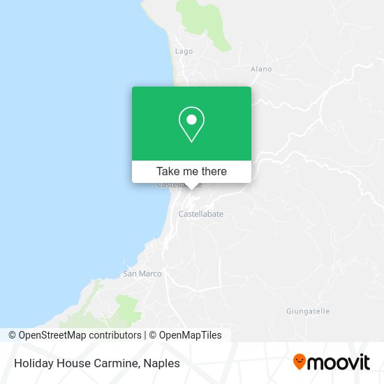 Holiday House Carmine map