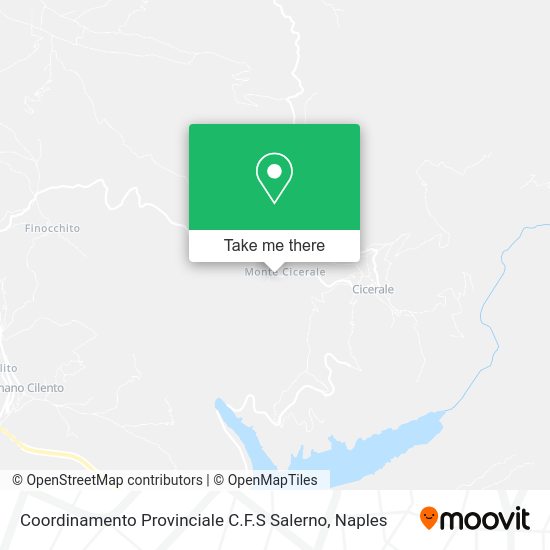 Coordinamento Provinciale C.F.S Salerno map