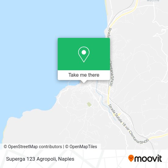 Superga 123 Agropoli map