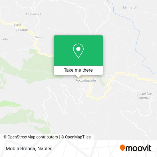 Mobili Brenca map