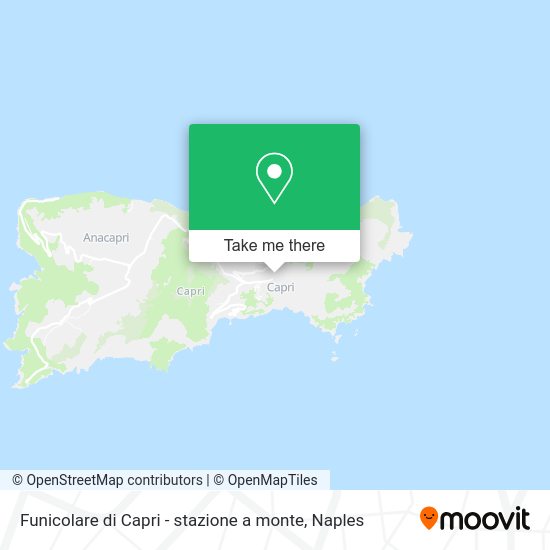 Funicolare di Capri - stazione a monte map