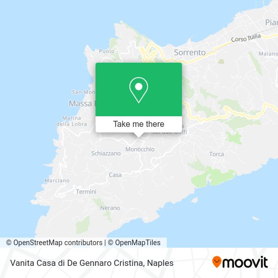 Vanita Casa di De Gennaro Cristina map