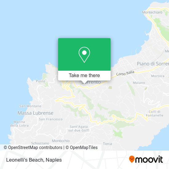 Leonelli's Beach map