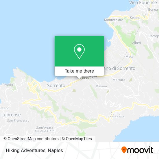 Hiking Adventures map