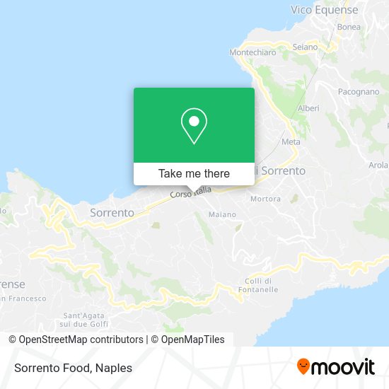 Sorrento Food map