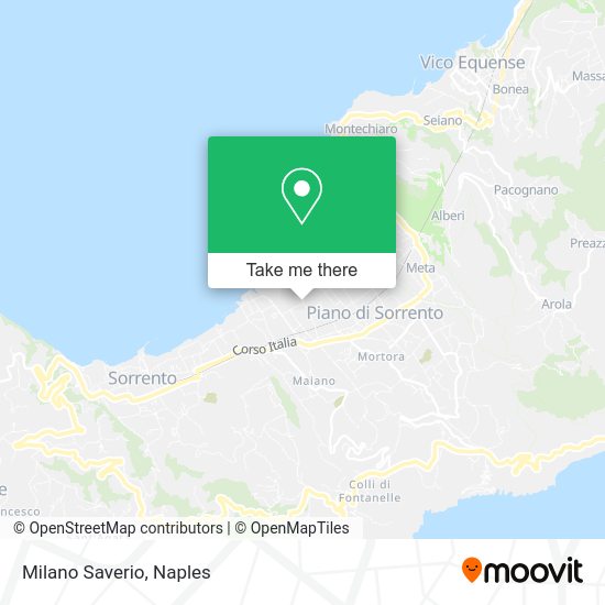 Milano Saverio map