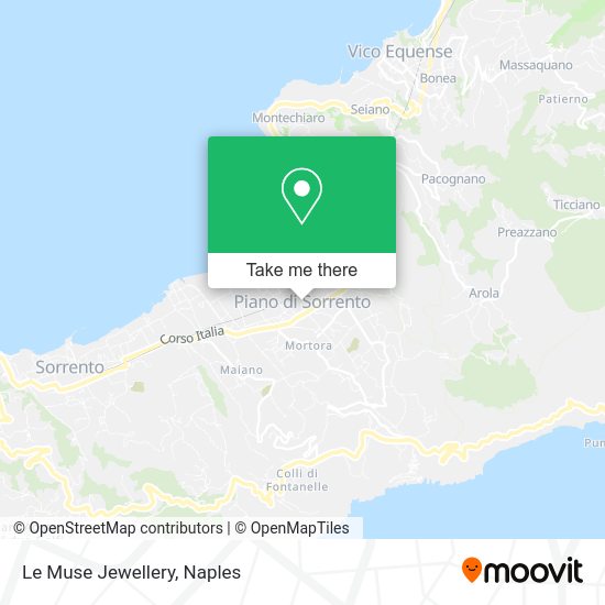 Le Muse Jewellery map