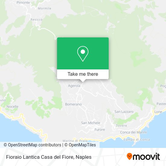 Fioraio Lantica Casa del Fiore map