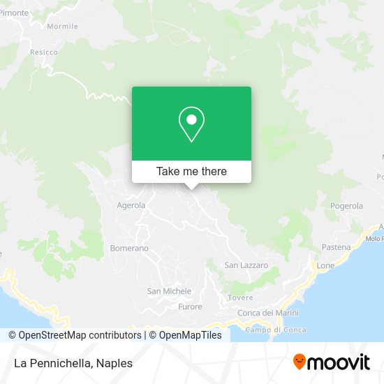 La Pennichella map