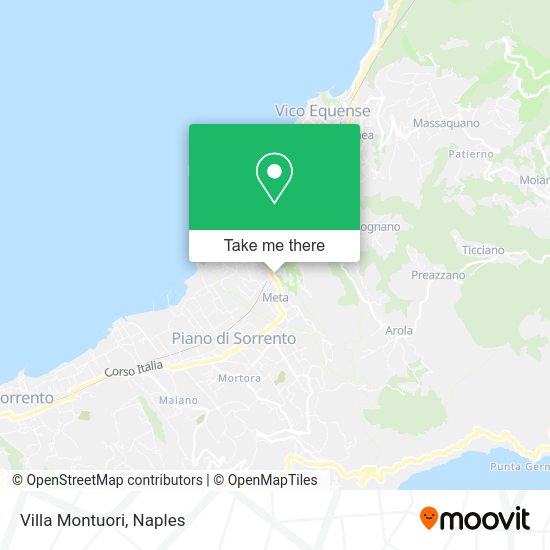 Villa Montuori map
