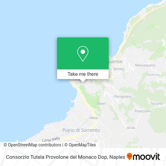 Consorzio Tutela Provolone del Monaco Dop map