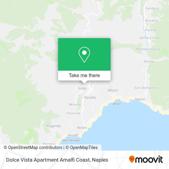 Dolce Vista Apartment Amalfi Coast map