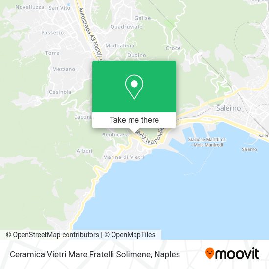 Ceramica Vietri Mare Fratelli Solimene map