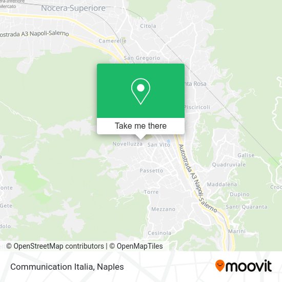 Communication Italia map