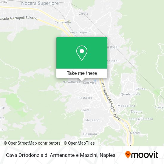 Cava Ortodonzia di Armenante e Mazzini map
