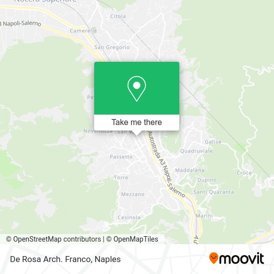 De Rosa Arch. Franco map