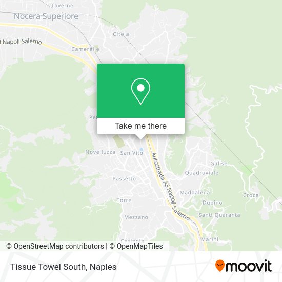 Tissue Towel South map