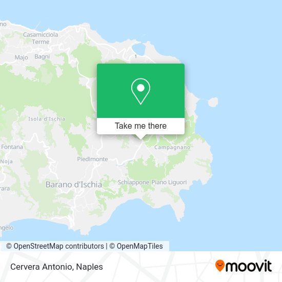 Cervera Antonio map