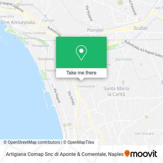 Artigiana Comap Snc di Aponte & Comentale map