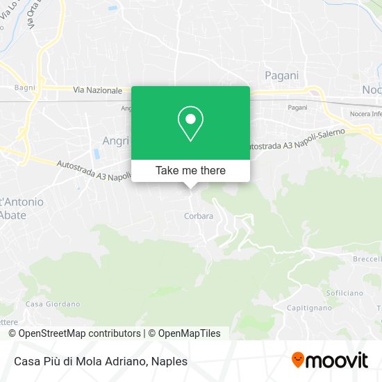 Casa Più di Mola Adriano map