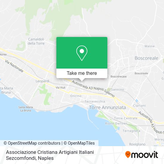Associazione Cristiana Artigiani Italiani Sezcomfondi map